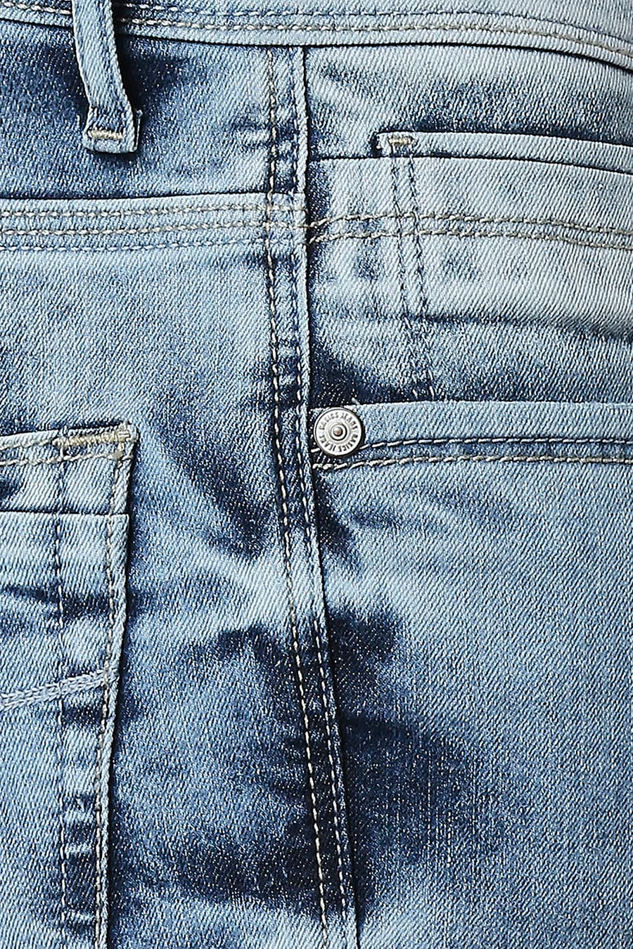 BASICS BLADE FIT BABY BLUE STRETCH JEANS