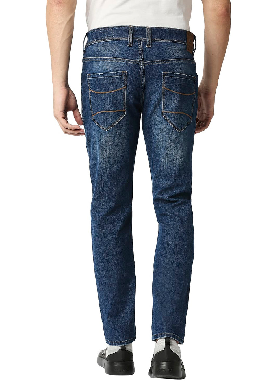 BASICS BLADE FIT DARK DENIM STRETCH JEANS