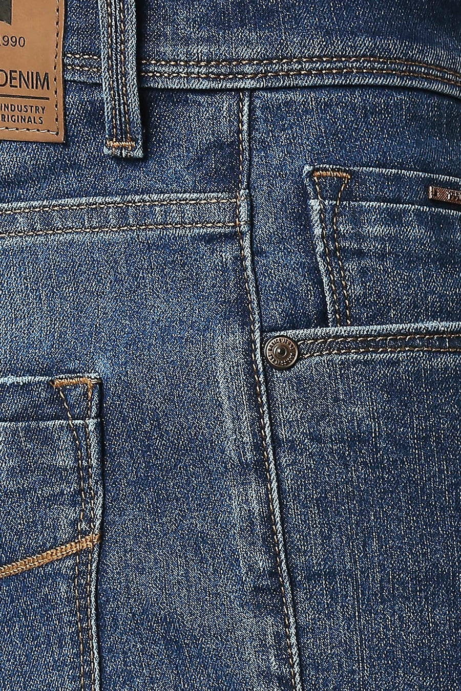 BASICS BLADE FIT DARK DENIM STRETCH JEANS
