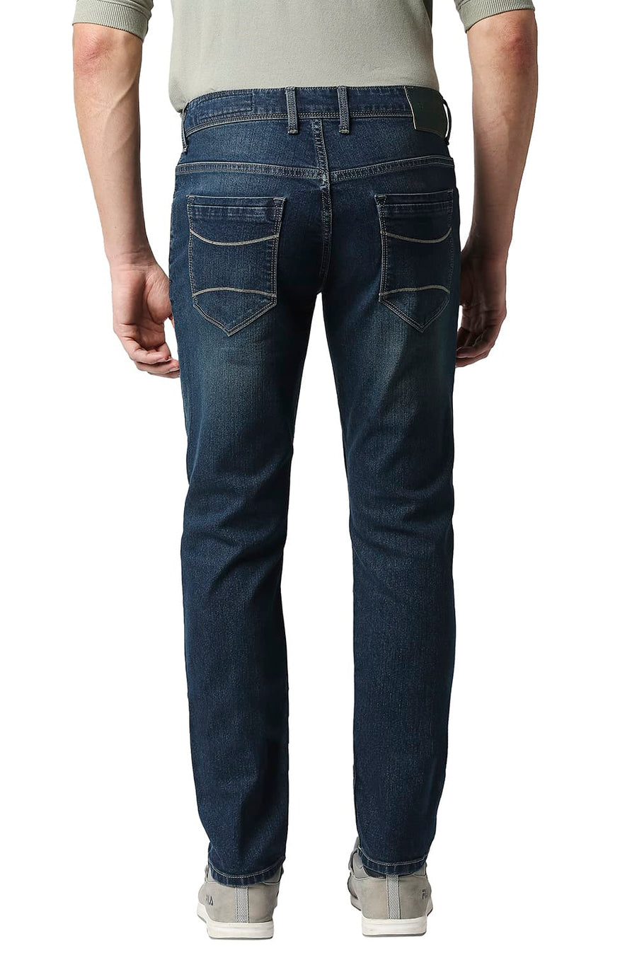 BASICS TORQUE FIT DARK DENIM STRETCH JEANS