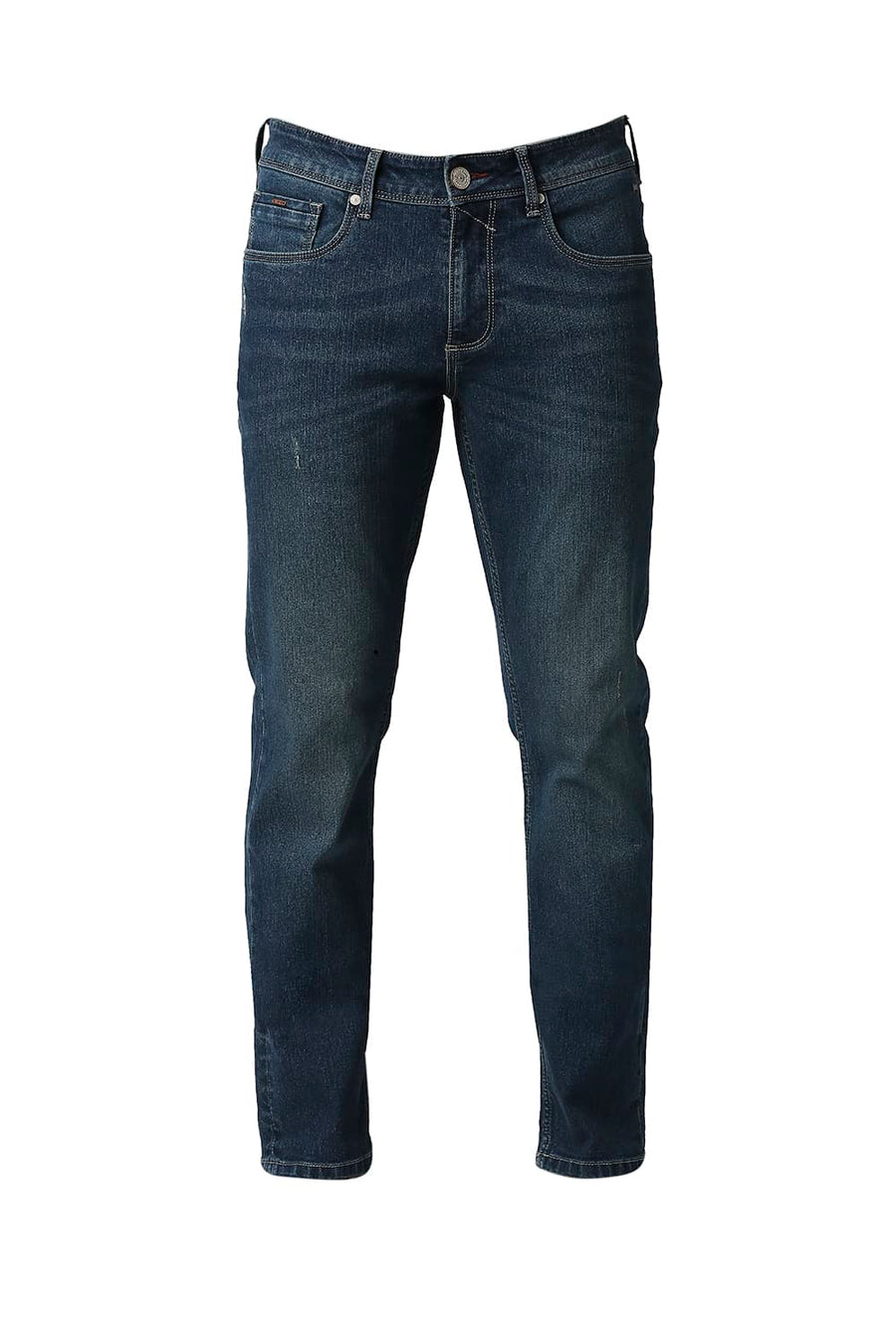 BASICS TORQUE FIT DARK DENIM STRETCH JEANS