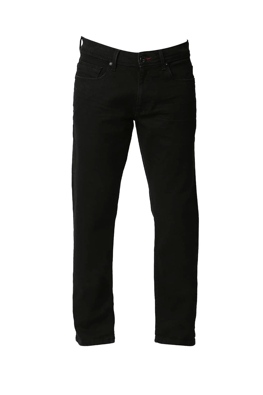 BASICS TORQUE FIT JET BLACK STRETCH JEANS