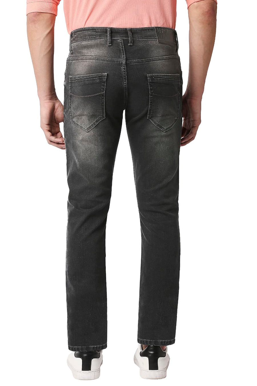 BASICS BLADE FIT PIRATE BLACK STRETCH JEANS