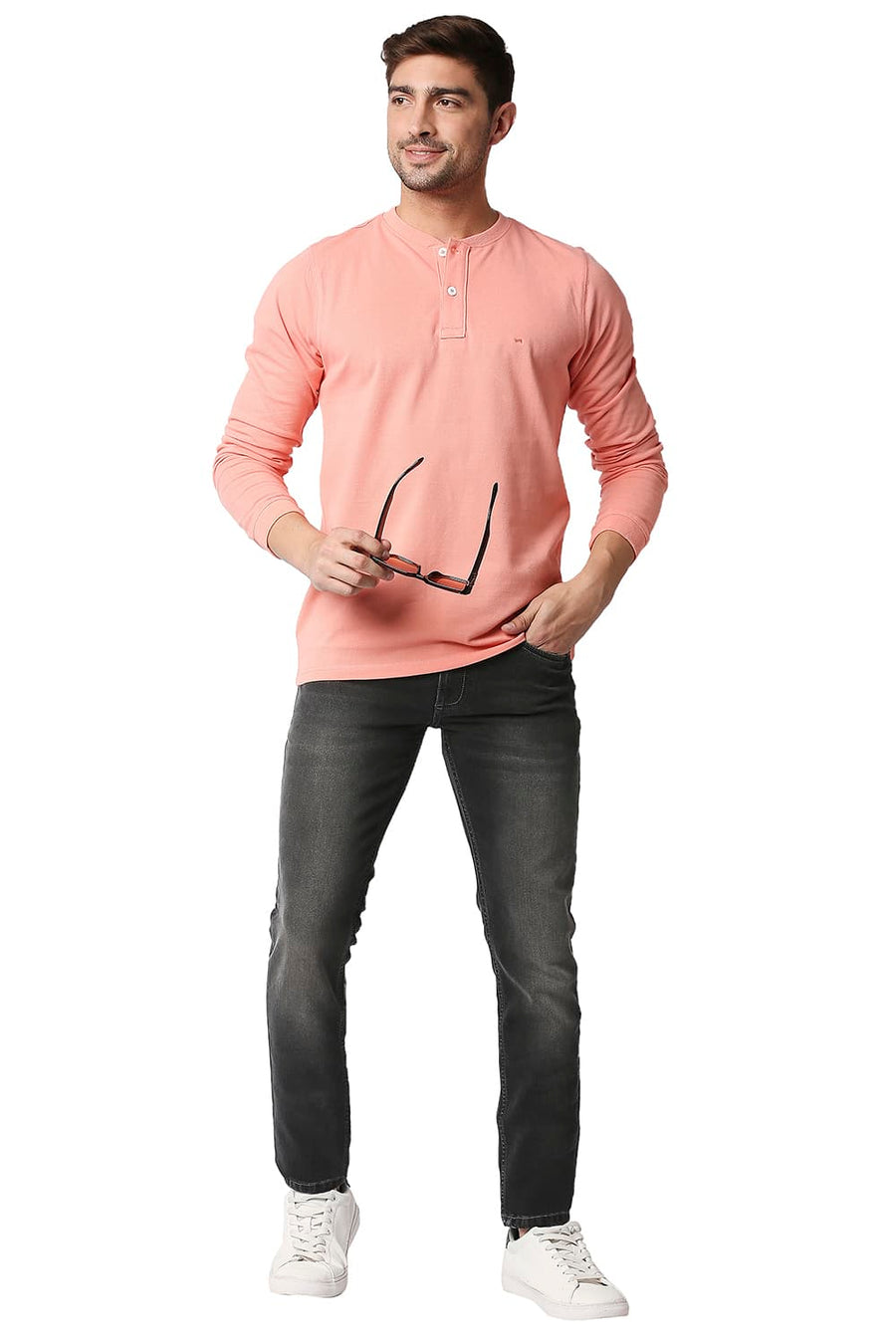 BASICS BLADE FIT PIRATE BLACK STRETCH JEANS