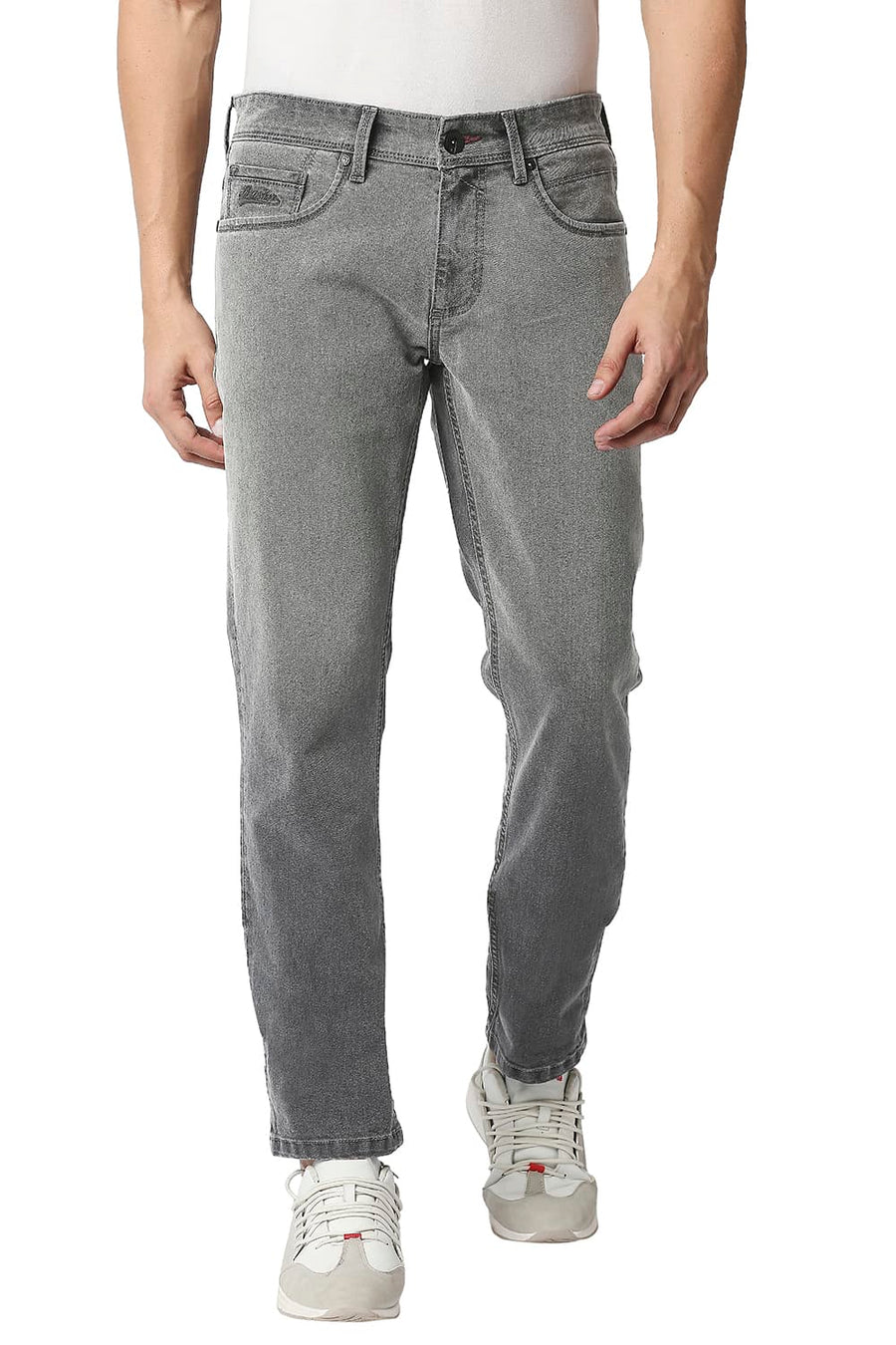BASICS TORQUE FIT STEEL GRAY STRETCH JEANS