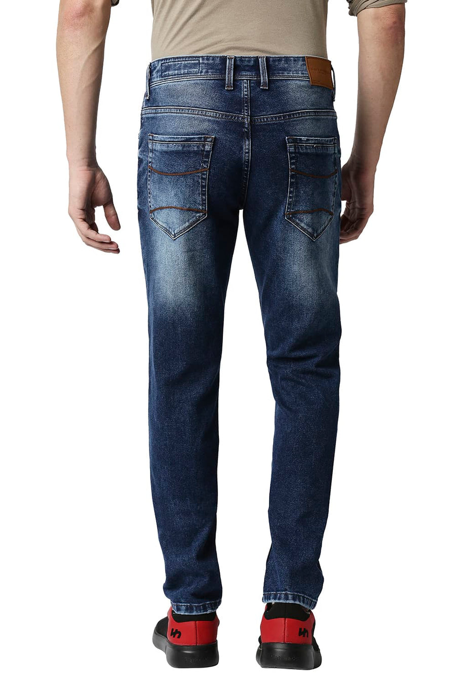 BASICS TORQUE FIT VINTAGE INDIGO STRETCH JEANS