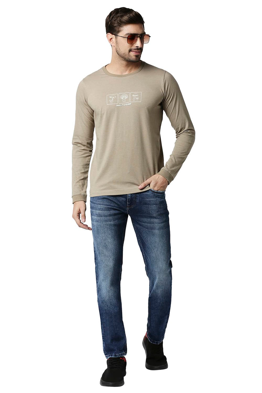 BASICS TORQUE FIT VINTAGE INDIGO STRETCH JEANS