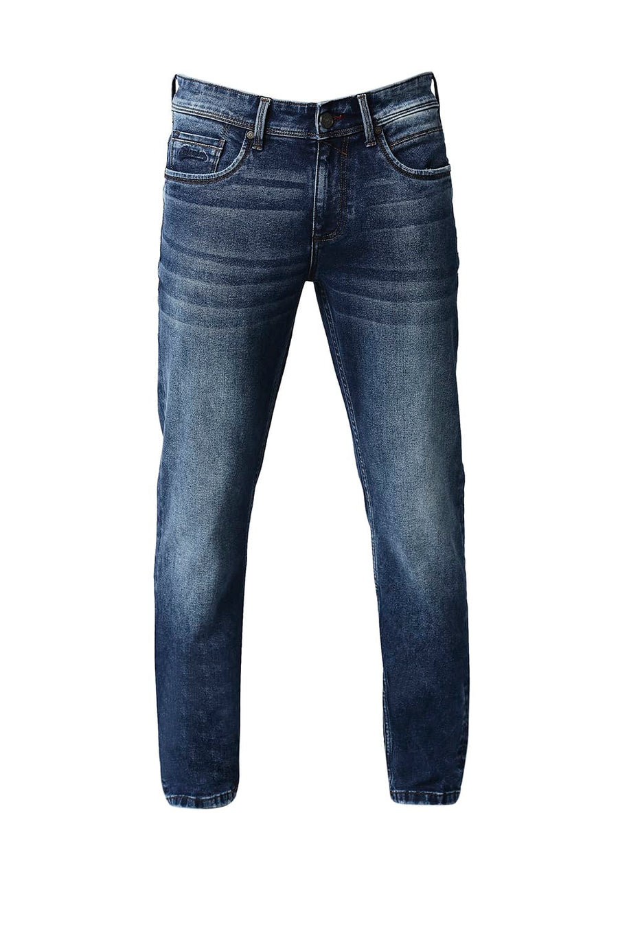BASICS TORQUE FIT VINTAGE INDIGO STRETCH JEANS