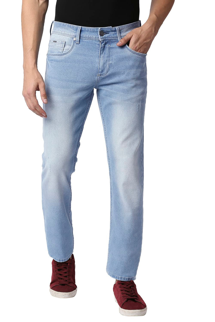 BASICS BLADE FIT BLUE SHADOW STRETCH JEANS