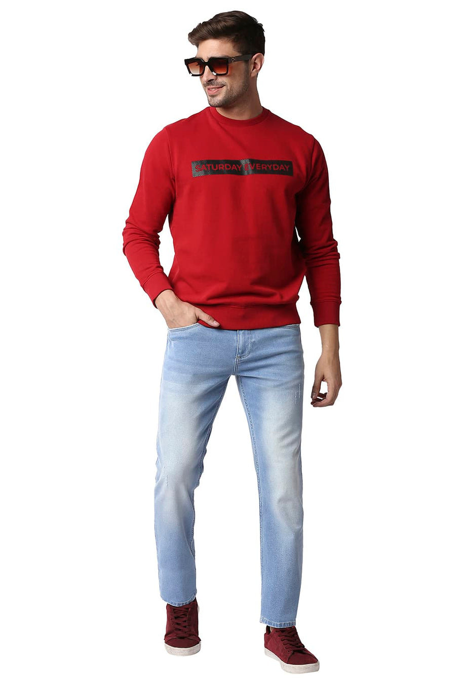BASICS BLADE FIT BLUE SHADOW STRETCH JEANS