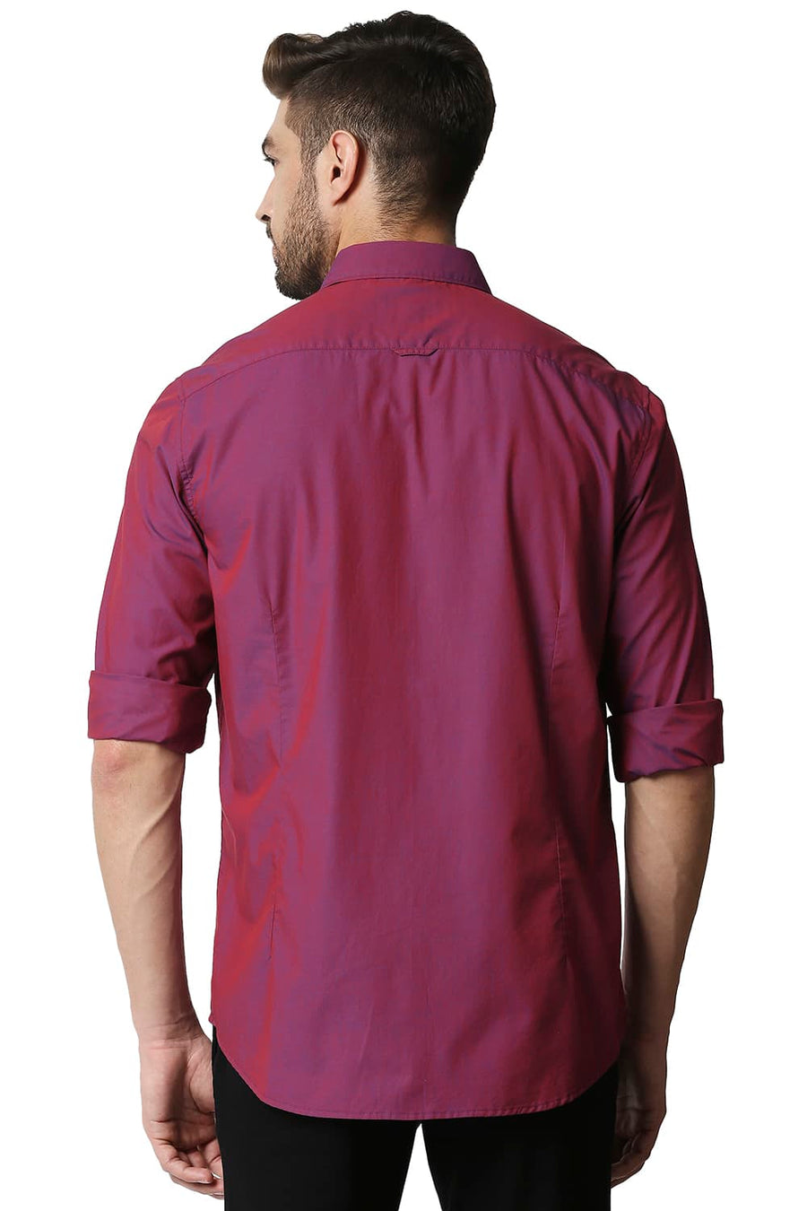 BASICS SLIM FIT PINK QUARTZ CHAMBRAY SHIRT