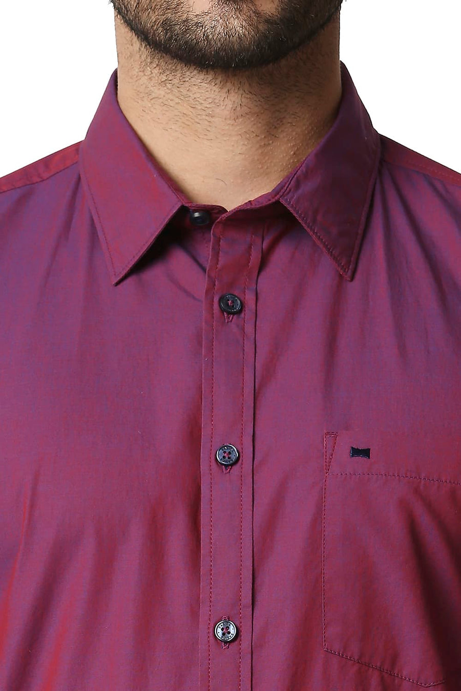 BASICS SLIM FIT PINK QUARTZ CHAMBRAY SHIRT