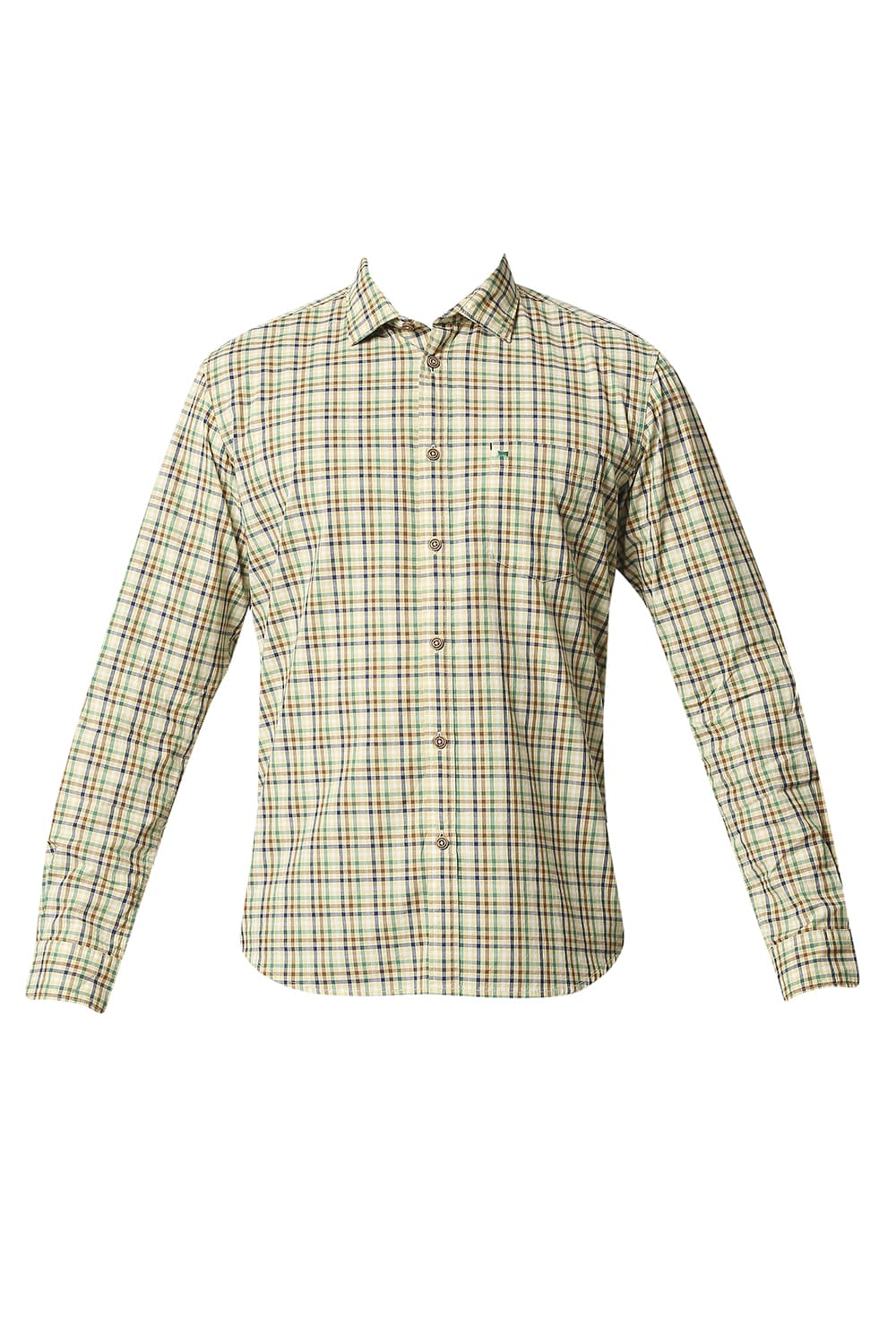 BASICS SLIM FIT CHECKS SHIRT