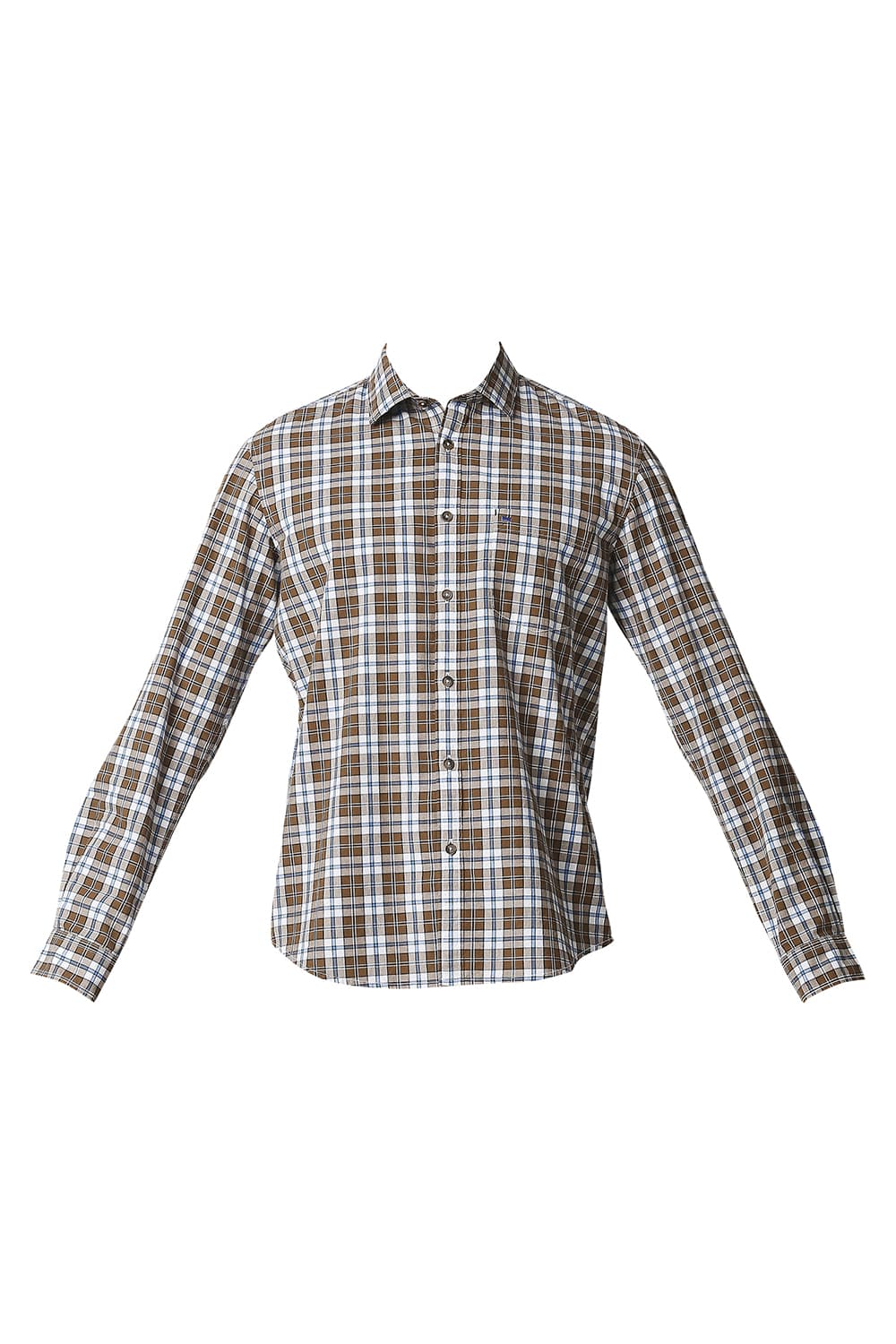 BASICS SLIM FIT CHECKS SHIRT