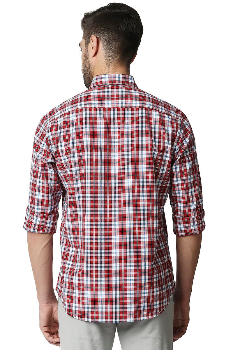 BASICS SLIM FIT CHECKS SHIRT