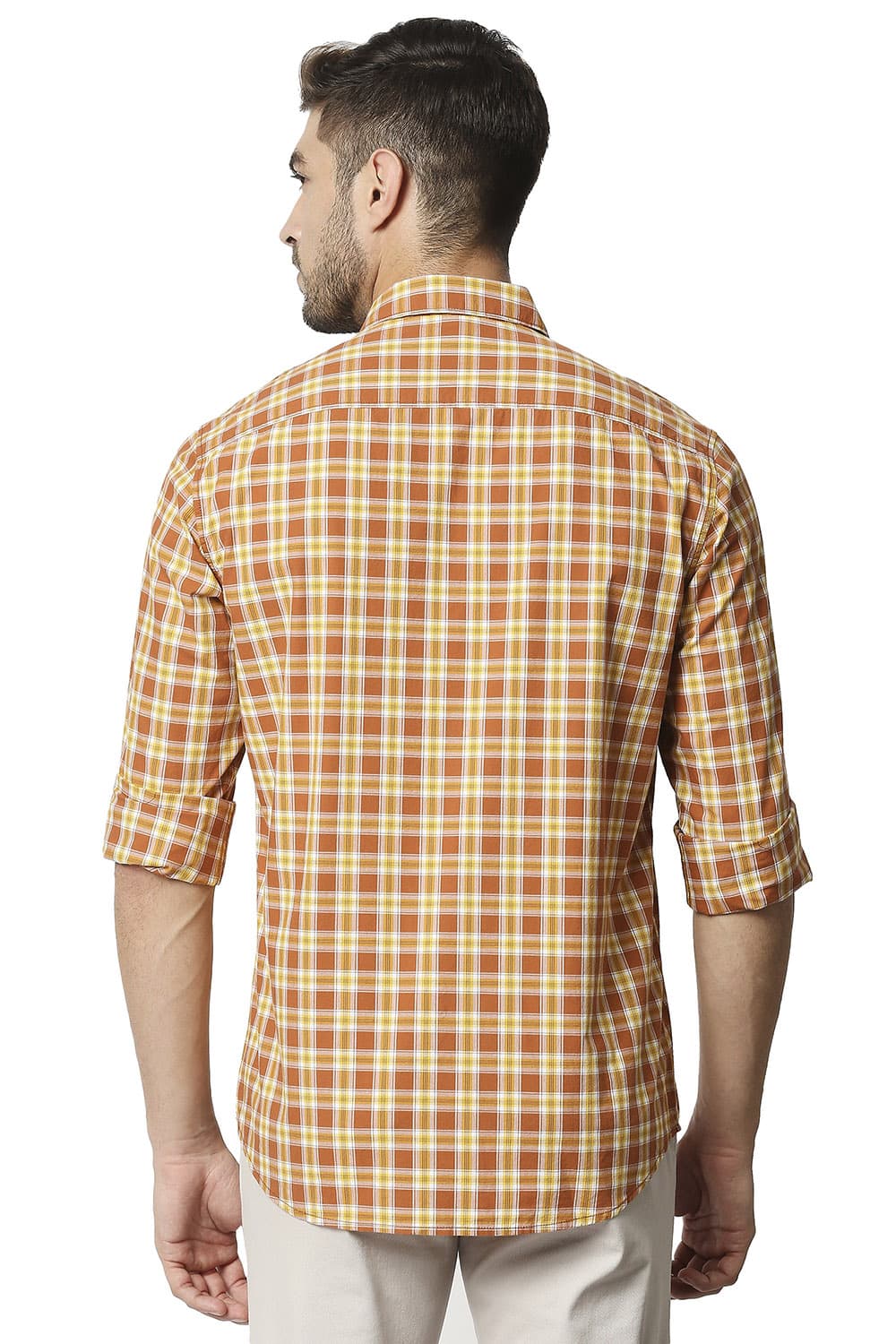 BASICS SLIM FIT CHECKS SHIRT