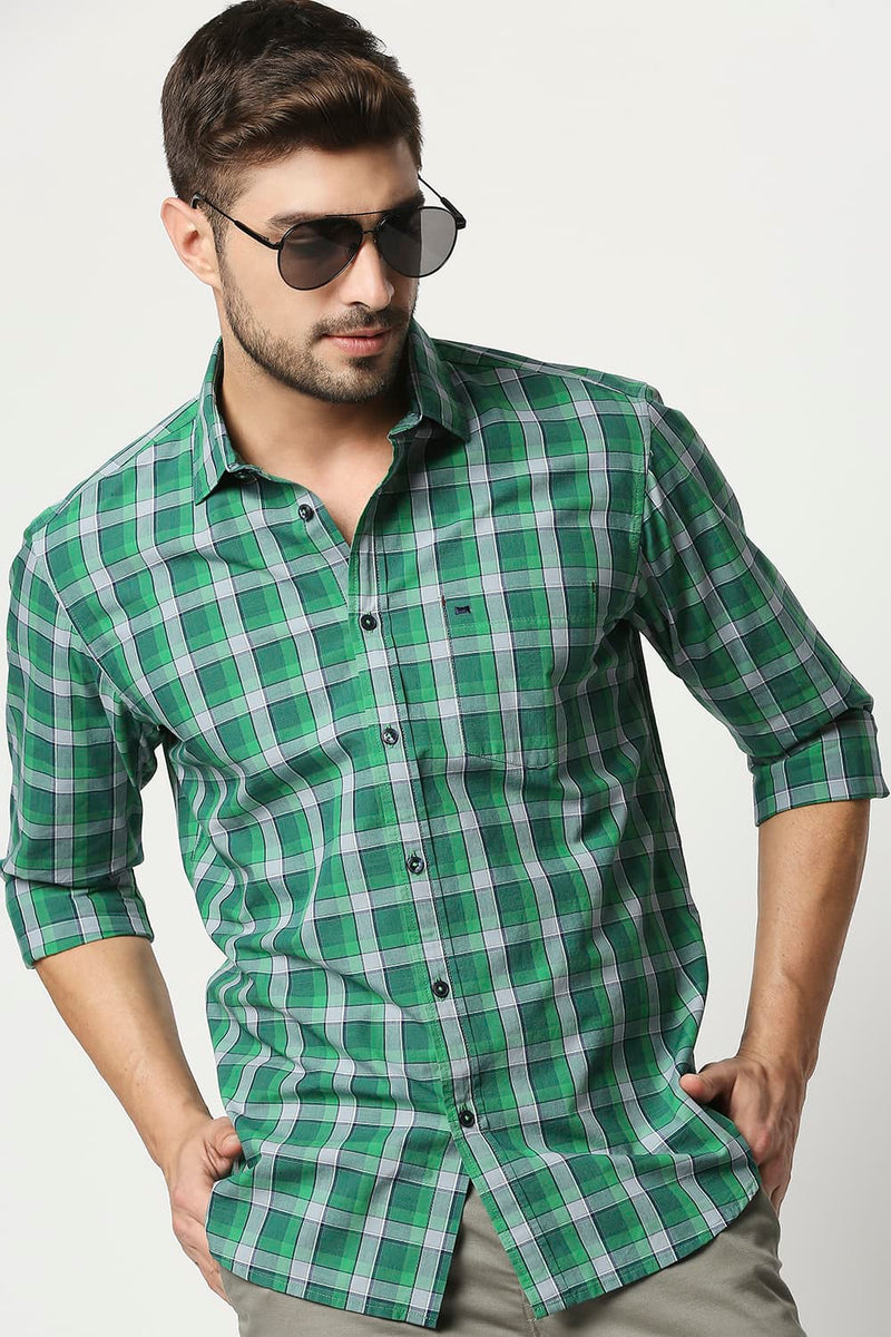 Slim Fit Checks Shirt