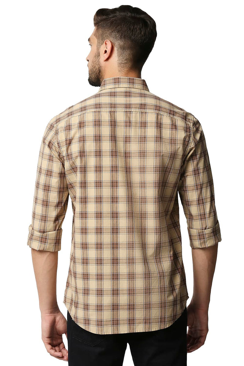 BASICS SLIM FIT CHECKS SHIRT