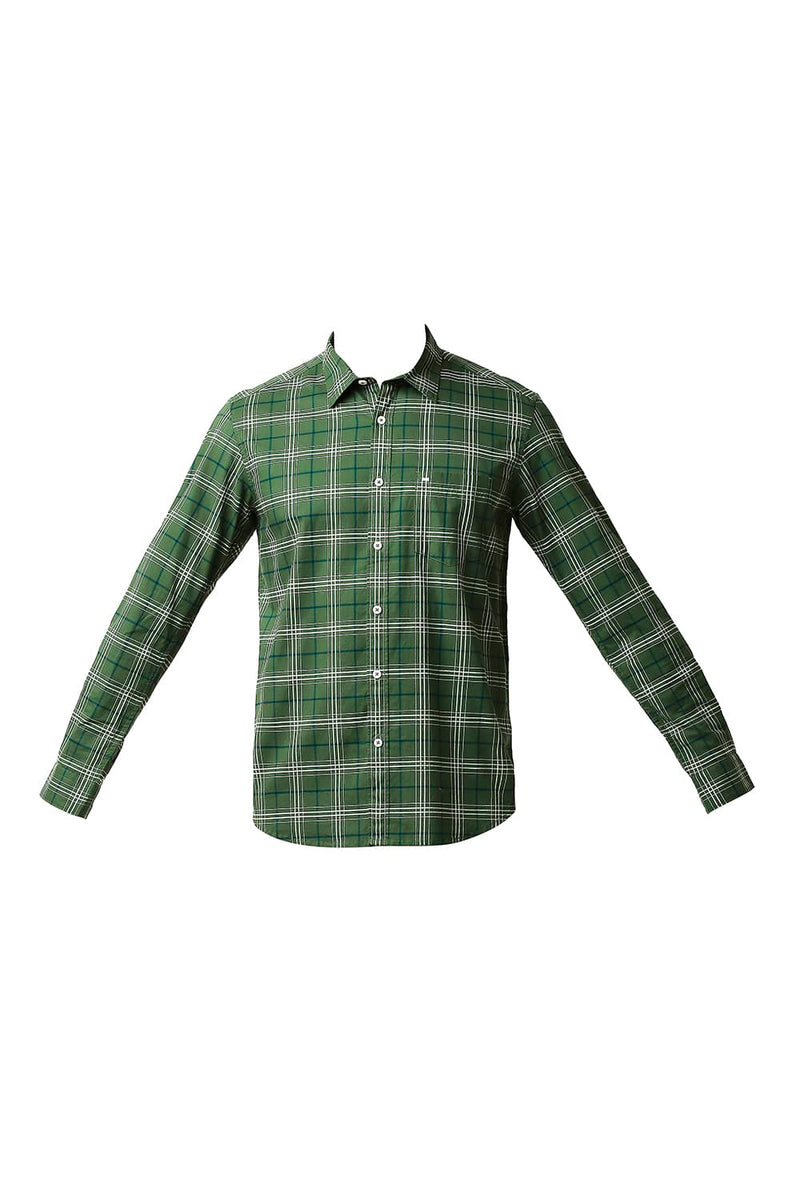 BASICS SLIM FIT OXFORD CHECKS SHIRT