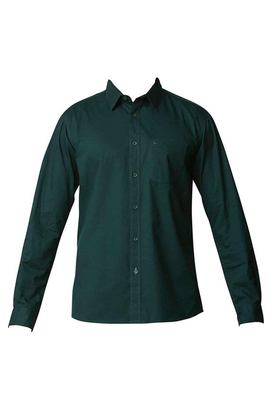 BASICS SLIM FIT PONDEROSA GREEN TWILL SHIRT