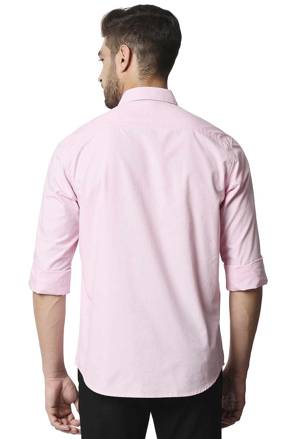 BASICS SLIM FIT FIL-A-FIL SHIRT