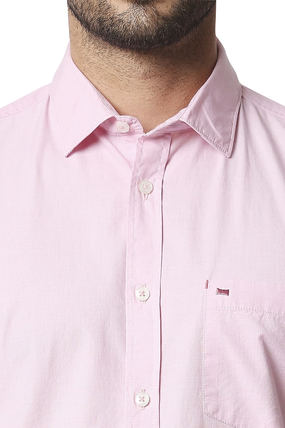 BASICS SLIM FIT FIL-A-FIL SHIRT