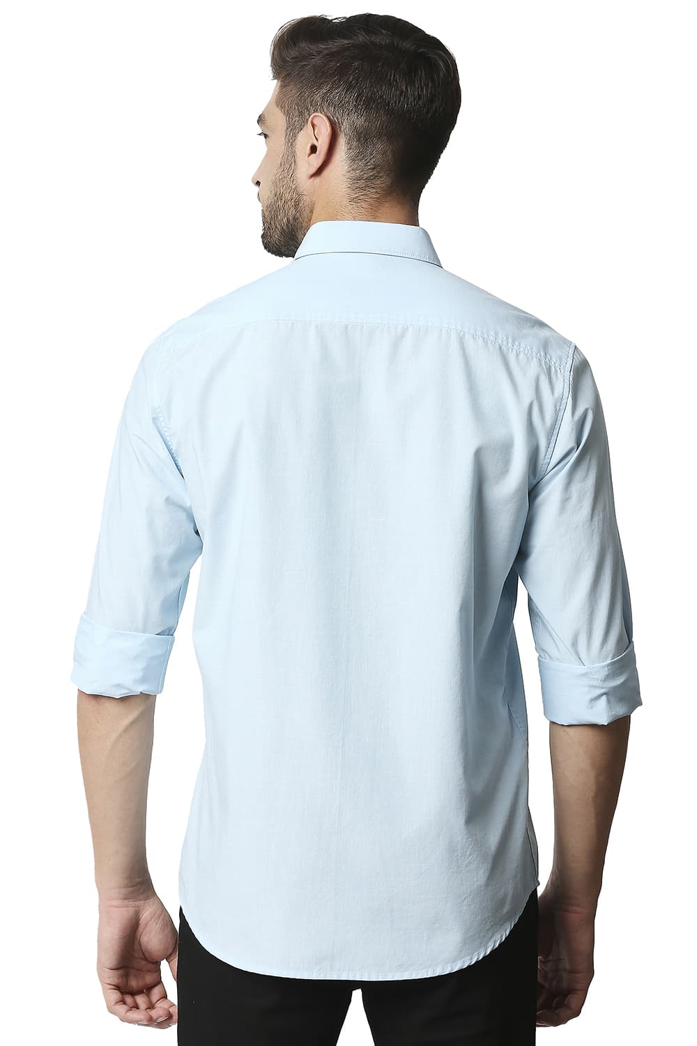 BASICS SLIM FIT FIL-A-FIL SHIRT