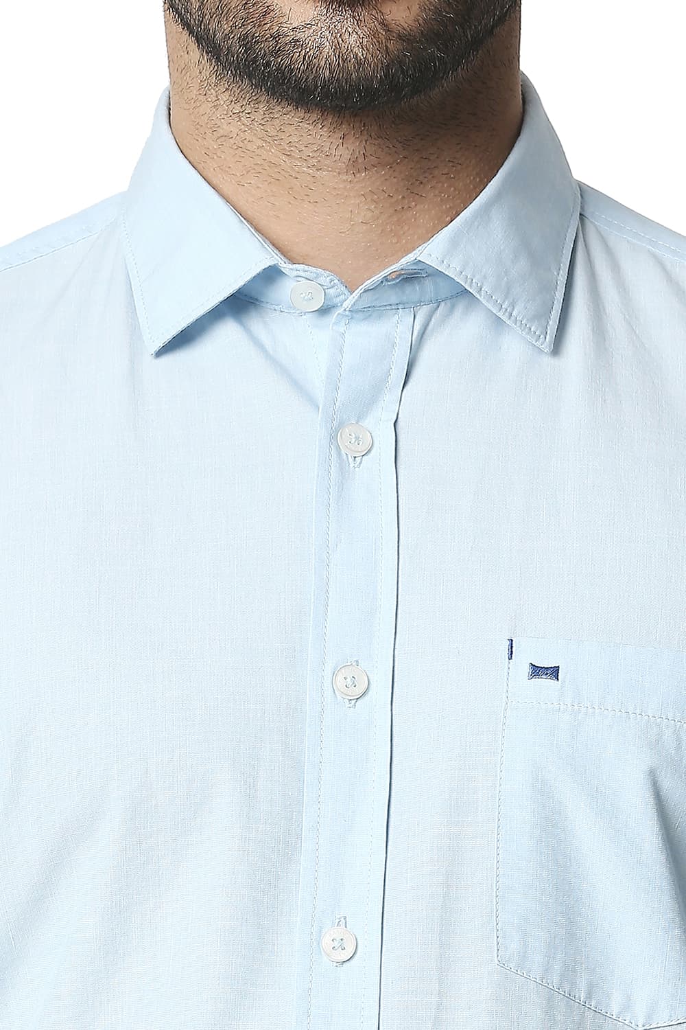 BASICS SLIM FIT FIL-A-FIL SHIRT