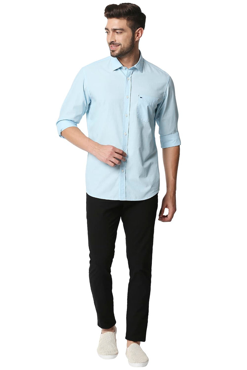 BASICS SLIM FIT FIL-A-FIL SHIRT