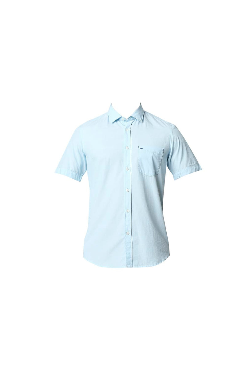 BASICS SLIM FIT FIL-A-FIL HALFSLEEVES SHIRT