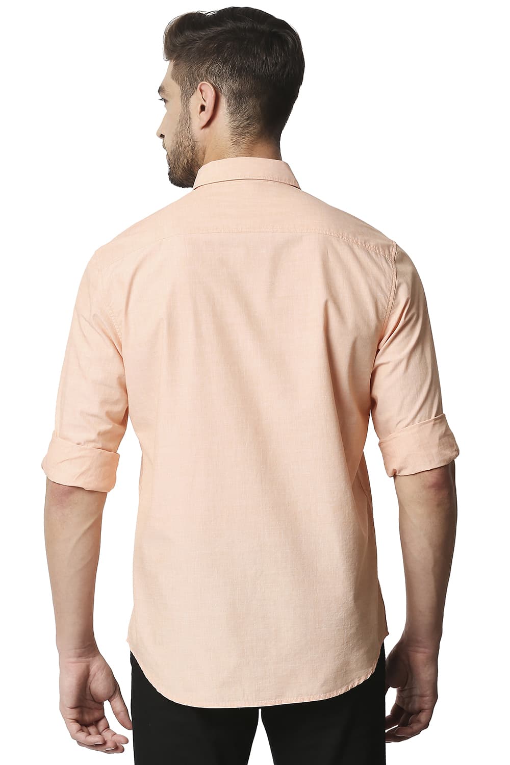 BASICS SLIM FIT FIL-A-FIL SHIRT