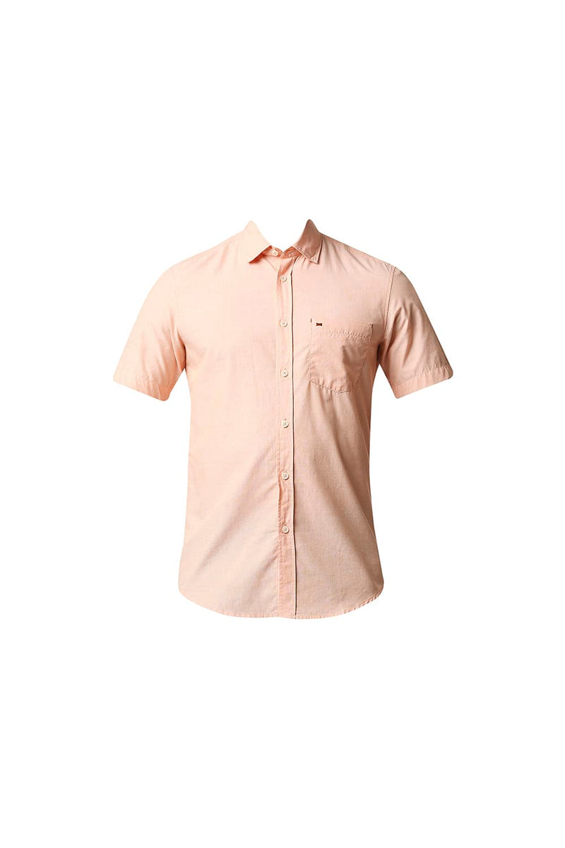 BASICS SLIM FIT FIL-A-FIL HALFSLEEVES SHIRT