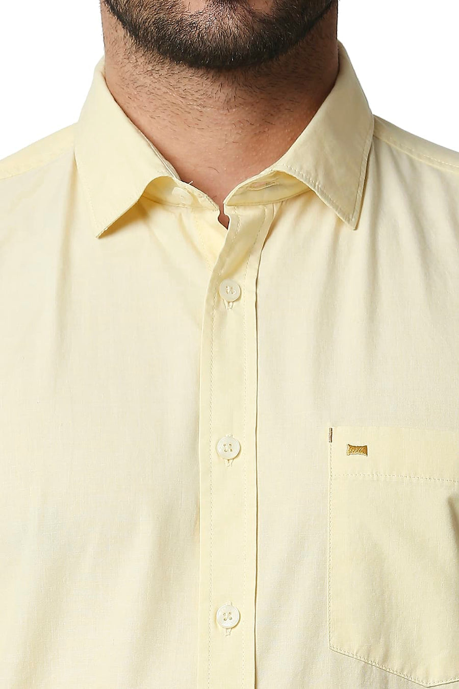 BASICS SLIM FIT PASTEL YELLOW FIL-A-FIL SHIRT