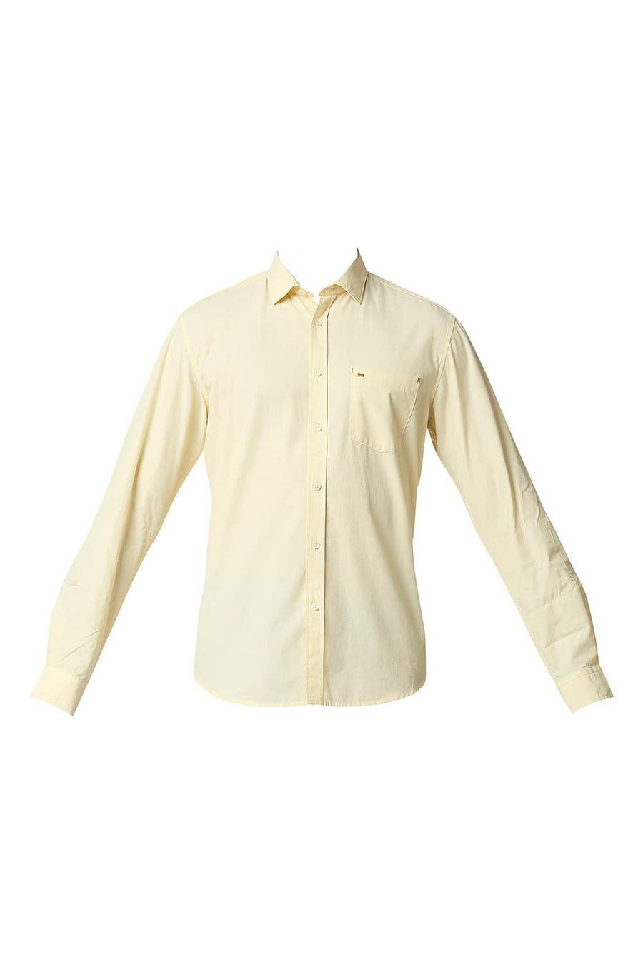 BASICS SLIM FIT PASTEL YELLOW FIL-A-FIL SHIRT