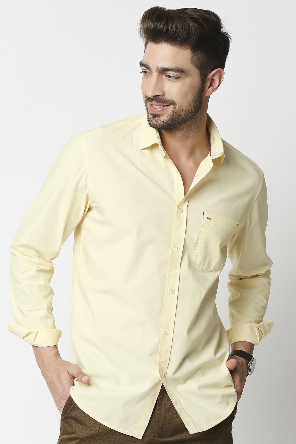 Slim Fit Fil-a-fil Shirt