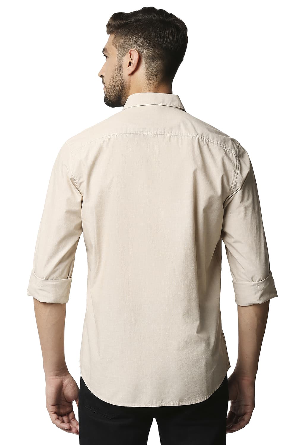 BASICS SLIM FIT FIL-A-FIL SHIRT