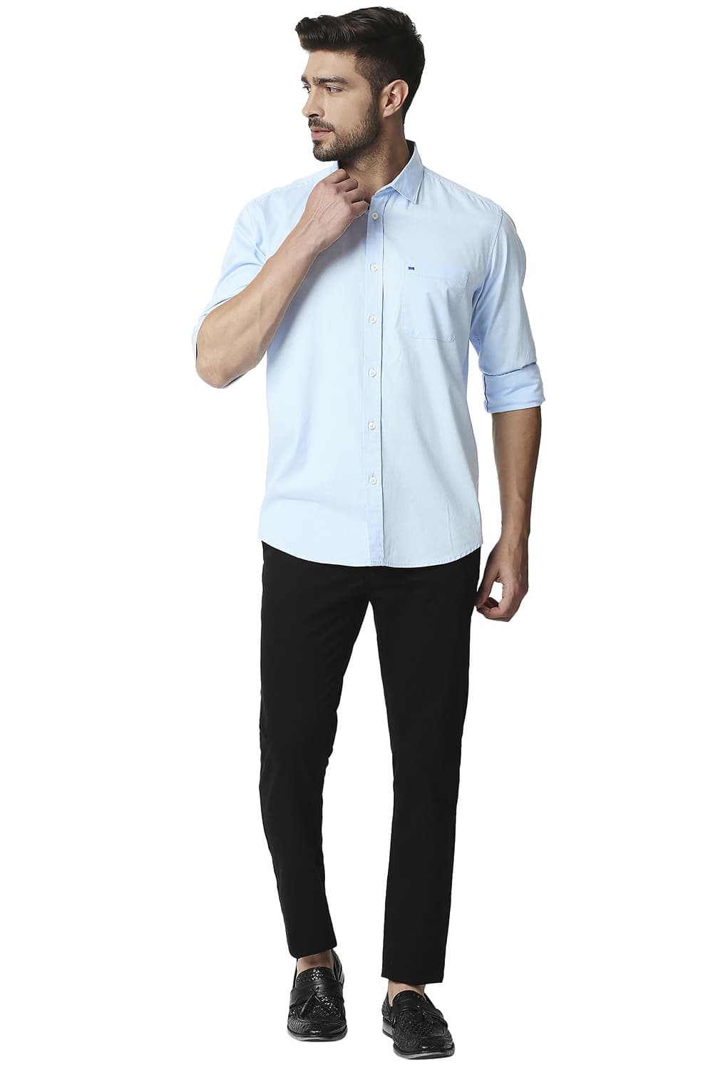 BASICS SLIM FIT OXFORD SHIRT