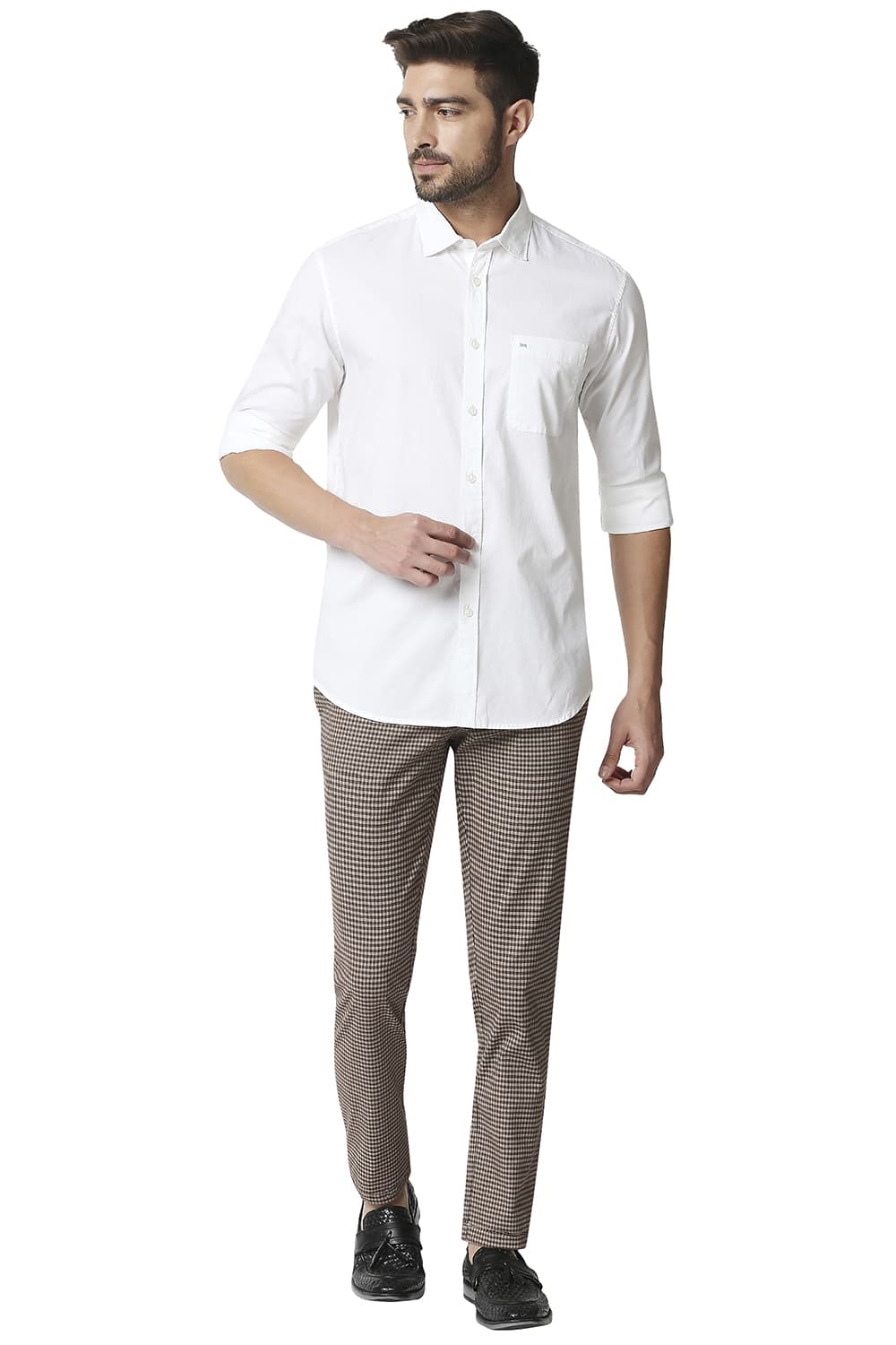 BASICS SLIM FIT OXFORD SHIRT