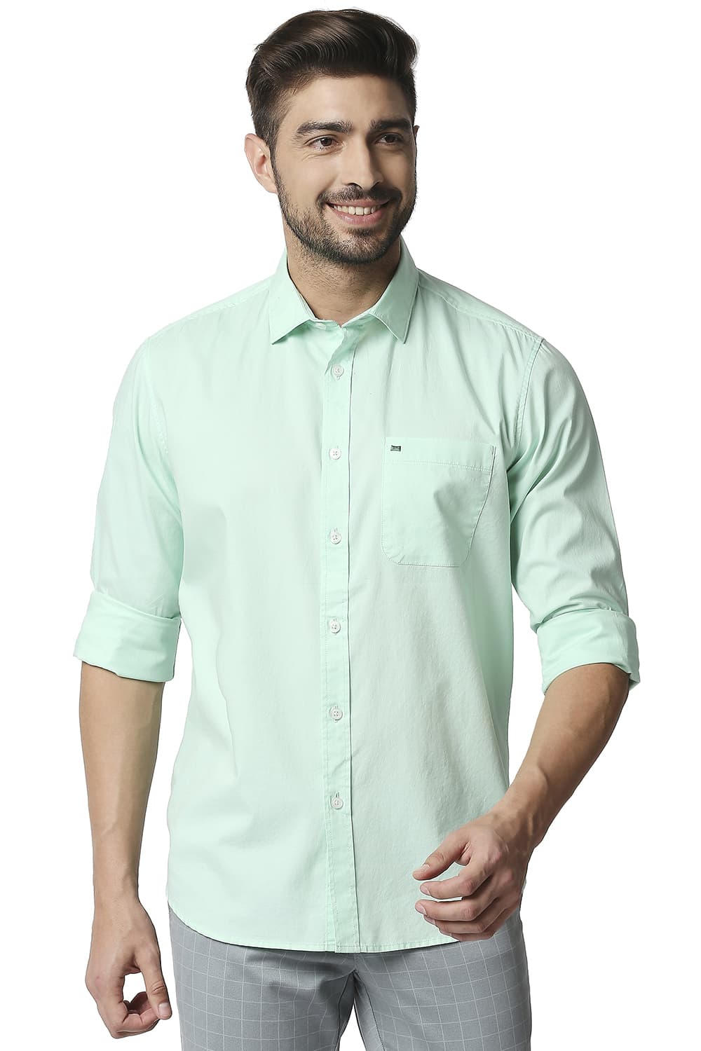 BASICS SLIM FIT OXFORD SHIRT