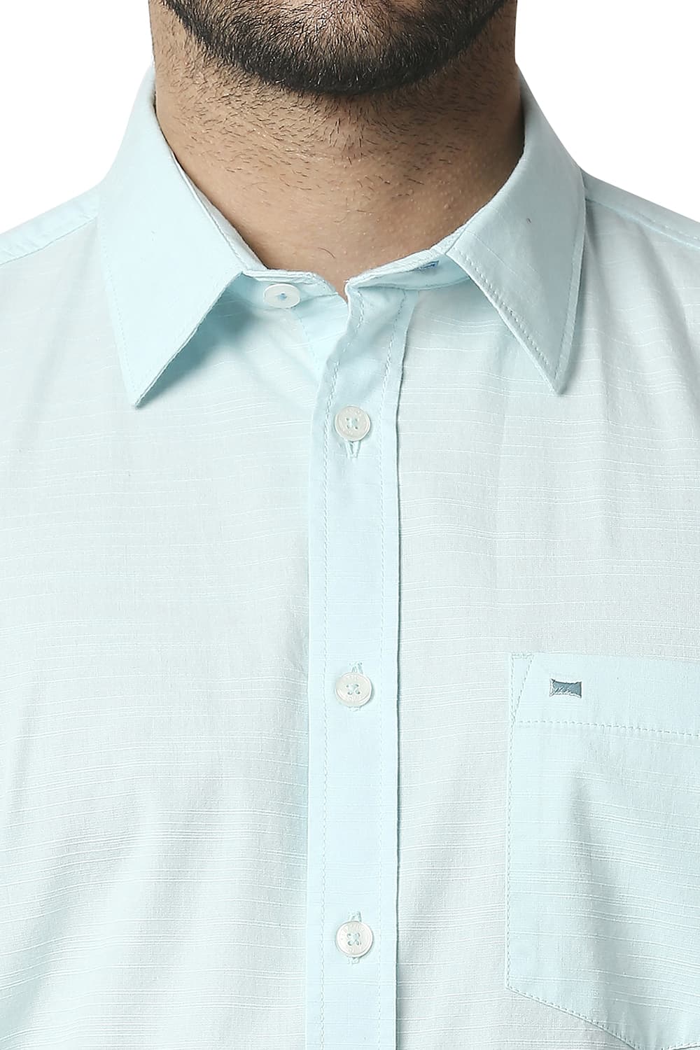 BASICS SLIM FIT SLUB SHIRT