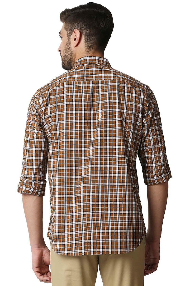 BASICS SLIM FIT CHECKS SHIRT