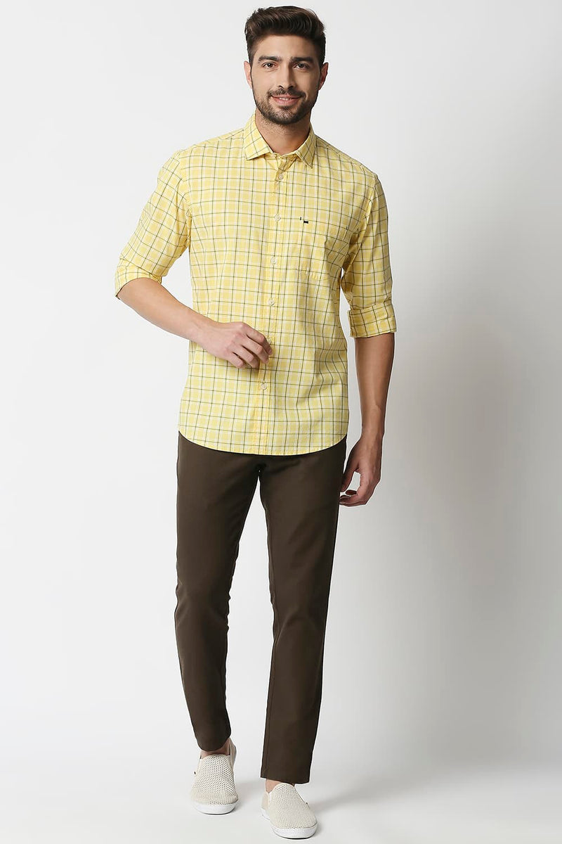 Slim Fit Checks Shirt