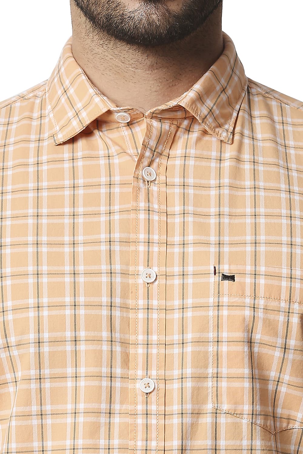 BASICS SLIM FIT CHECKS SHIRT