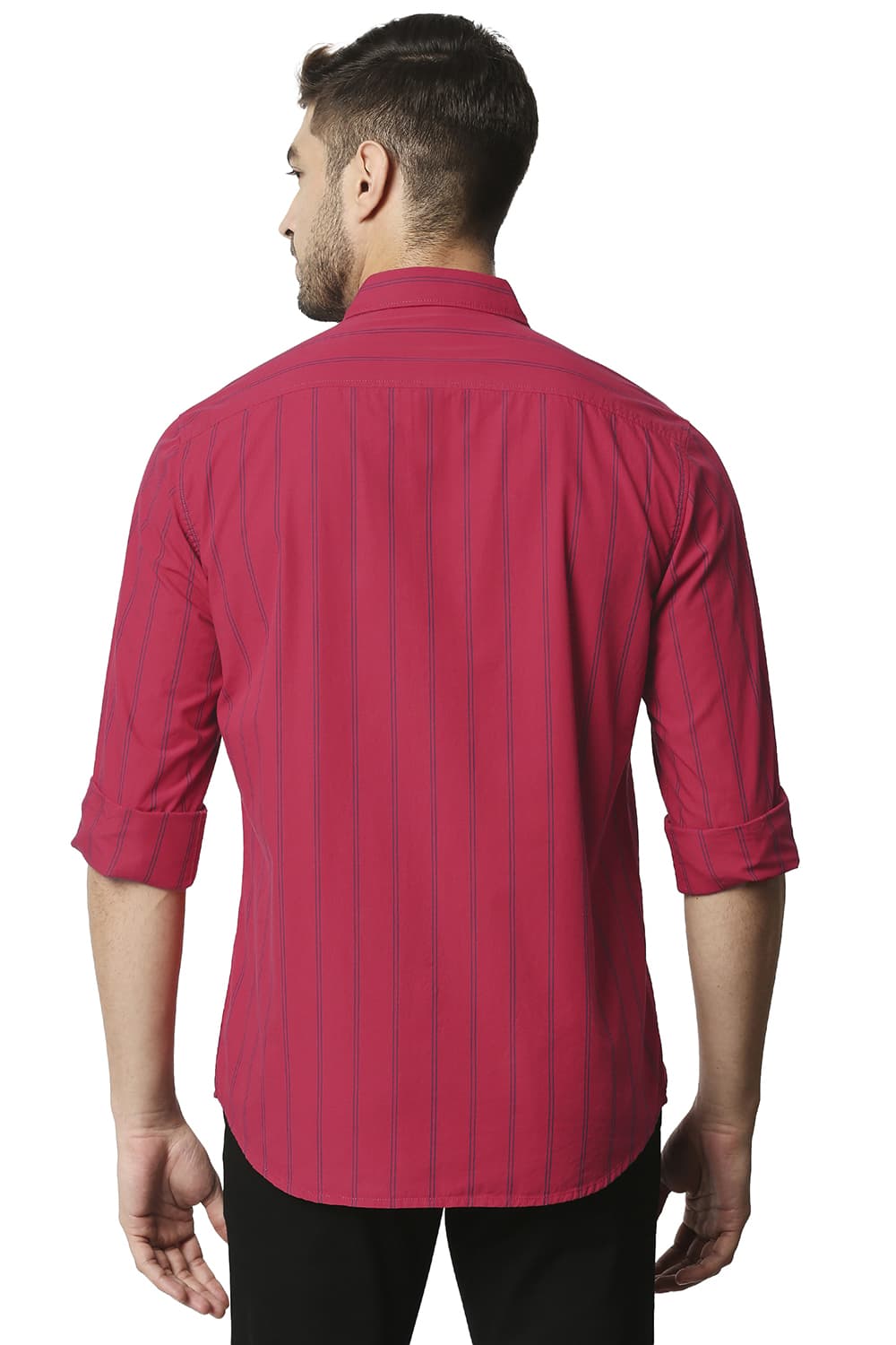 BASICS SLIM FIT STRIPE SHIRT