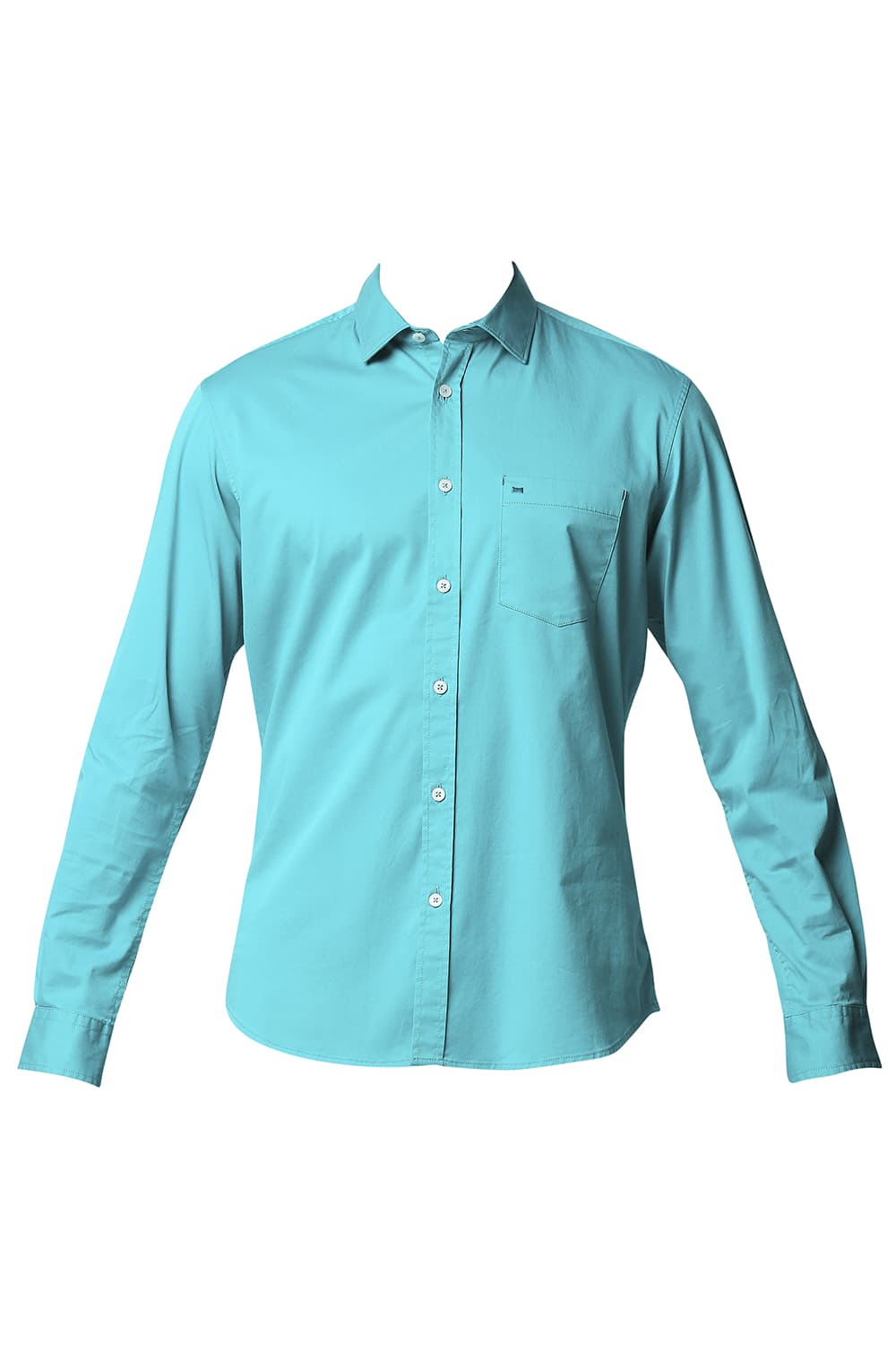 BASICS SLIM FIT TWILL STRETCH SHIRT