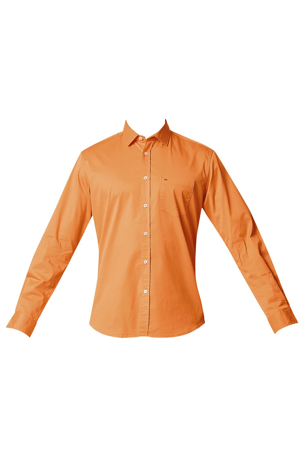 BASICS SLIM FIT TWILL STRETCH SHIRT