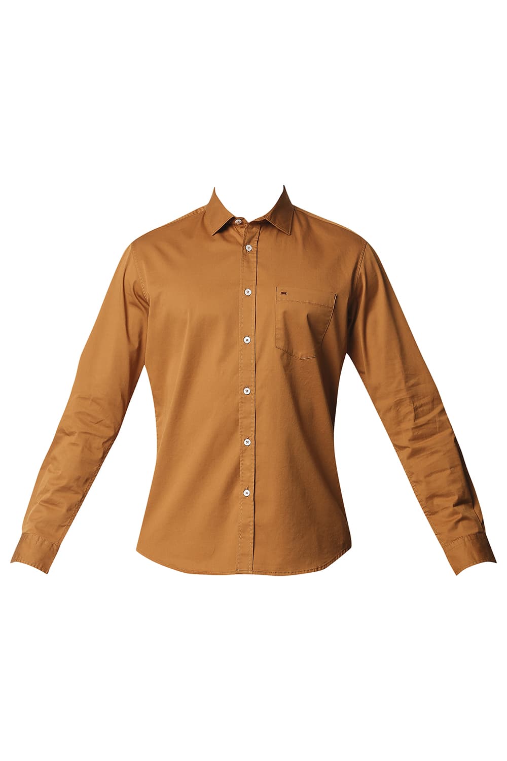 BASICS SLIM FIT TWILL STRETCH SHIRT