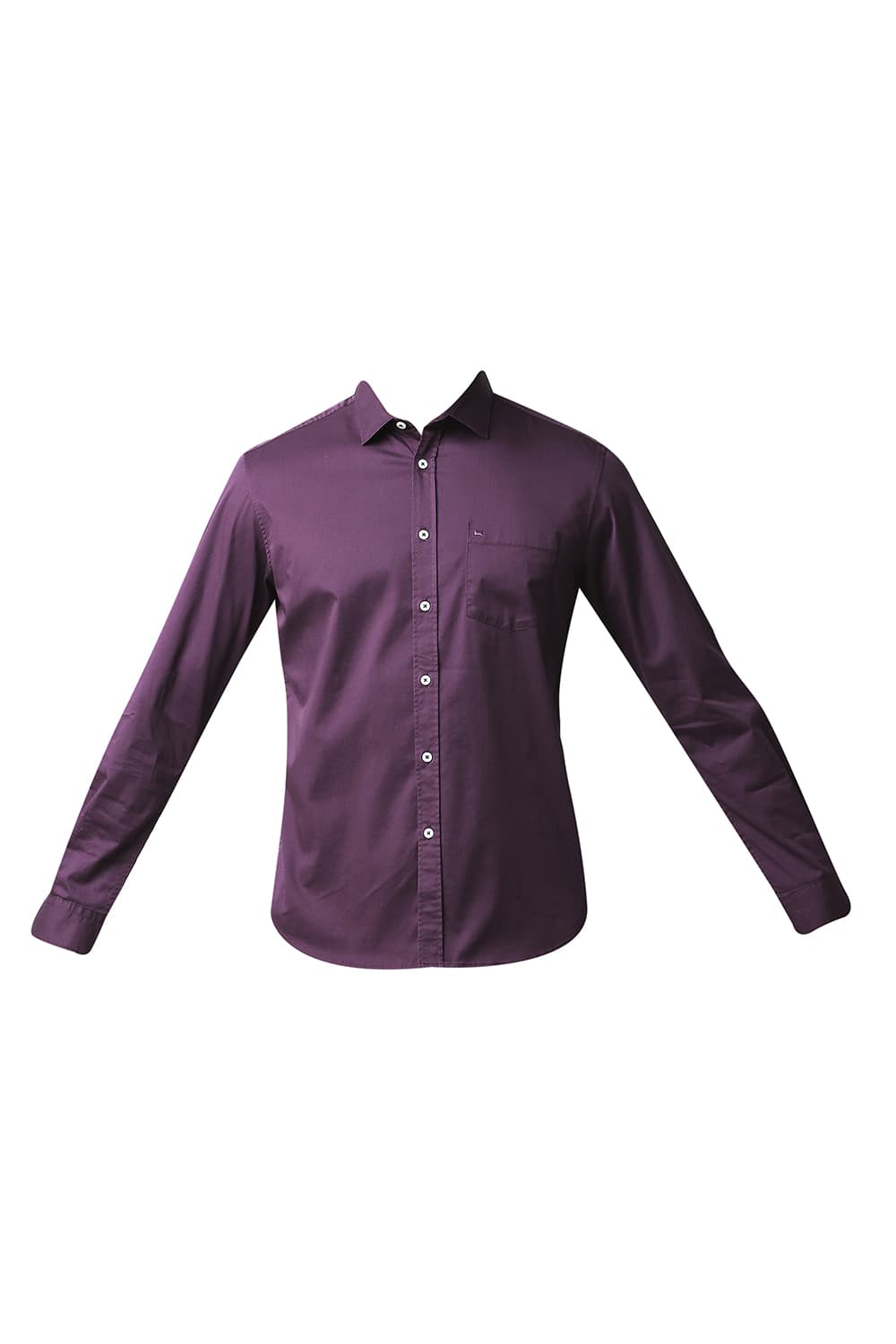 BASICS SLIM FIT TWILL STRETCH SHIRT