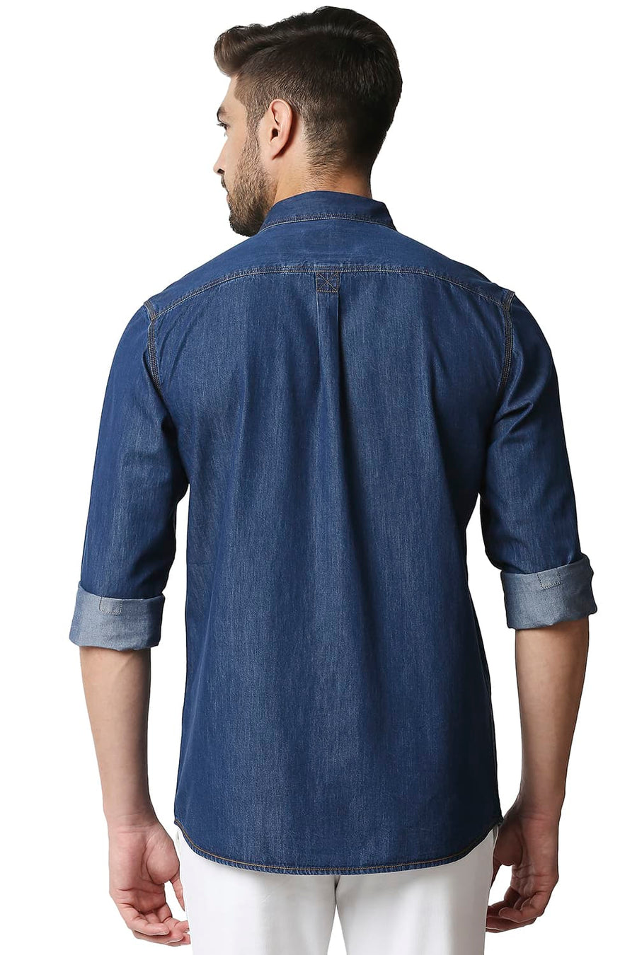 BASICS SLIM FIT MOOD INDIGO BLUE INDIGO SHIRT