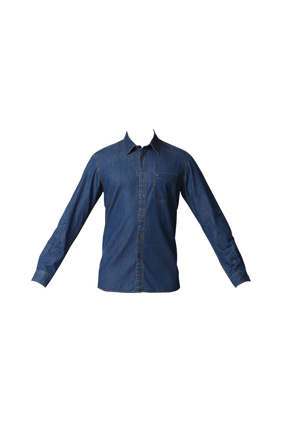 BASICS SLIM FIT MOOD INDIGO BLUE INDIGO SHIRT